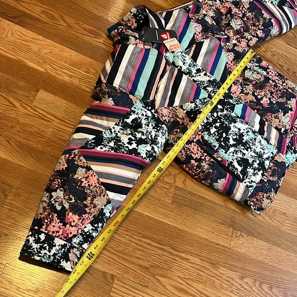 Free People Movement Bunny Slope Puffer Jacket Black Diamond Print Sz Small NWT - Picture 9 of 17